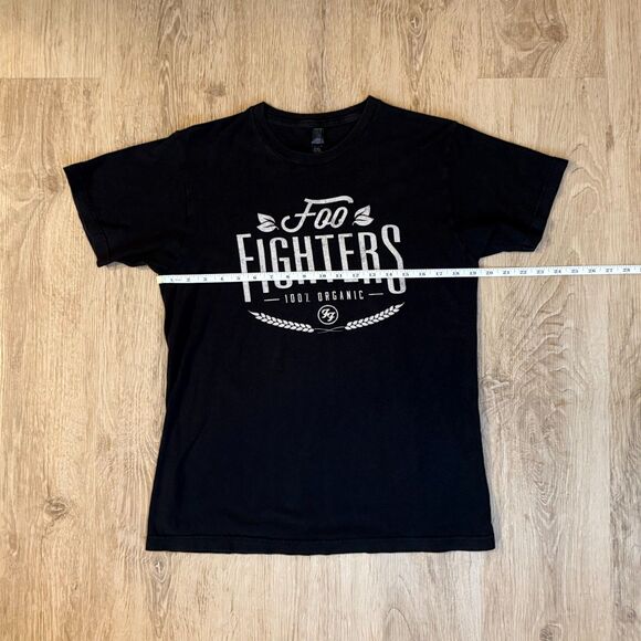 Foo Fighters Graphic T-Shirt 100% Organic Black Tultex Size M Band Tee - Picture 4 of 5
